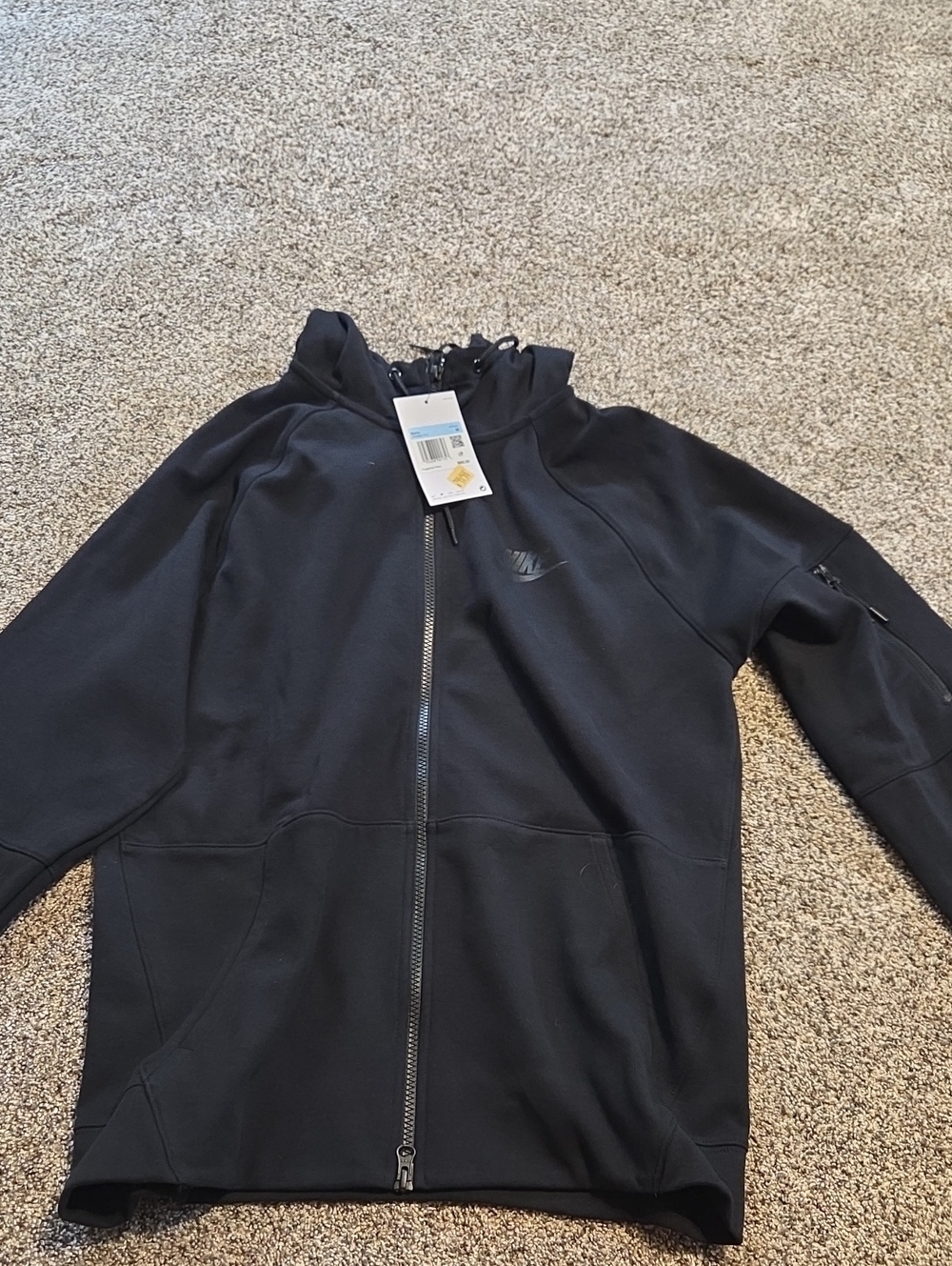 Nike Black Full-Zip Hooded Jacket